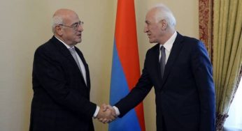 Президент Армении принял главу Армянского всеобщего благотворительного союза