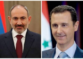 Премьер-министр Армении направил поздравительное послание президенту Сирии в связи с Национальным праздником