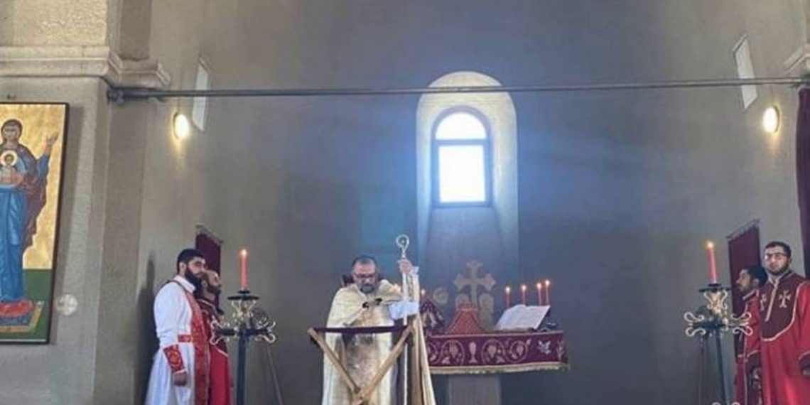 В монастыре Амарас была отслужена Божественная Пасхальная литургия