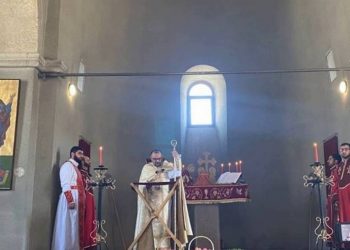 В монастыре Амарас была отслужена Божественная Пасхальная литургия