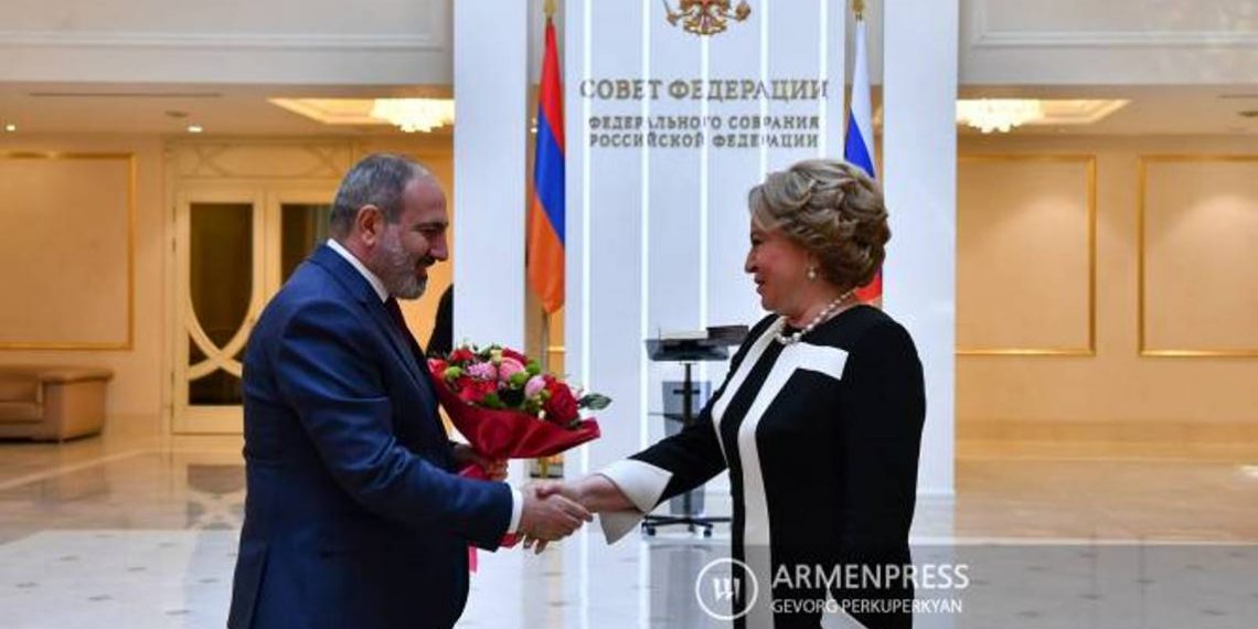 Премьер-министр встретился с председателем Совета Федерации РФ Валентиной Матвиенко