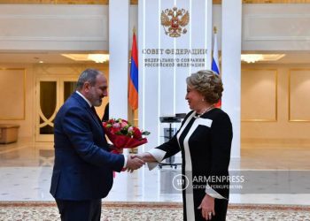 Премьер-министр встретился с председателем Совета Федерации РФ Валентиной Матвиенко