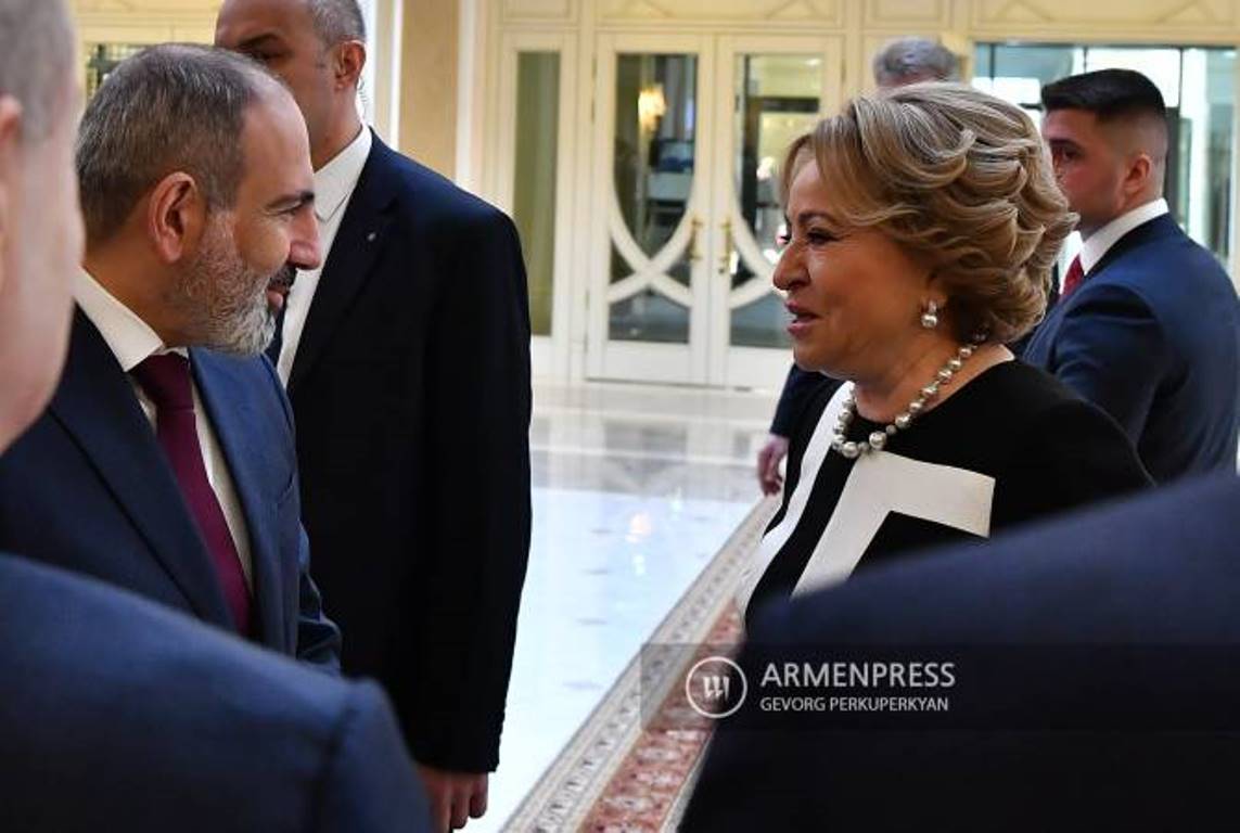 Россия и Армения эффективно развивают сотрудничество на межпарламентском уровне: Матвиенко