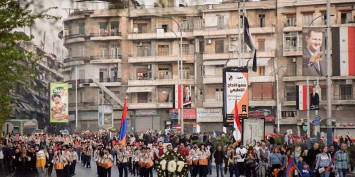 Армяне Алеппо почтили память жертв Геноцида армян факельным шествием к Национальному кладбищу