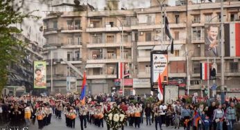 Армяне Алеппо почтили память жертв Геноцида армян факельным шествием к Национальному кладбищу