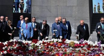 Желаем армянскому народу светлого будущего, а Республике Армения — мира: сирийские парламентарии посетили Цицернакаберд