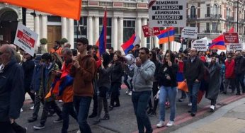 В Лондоне состоялись мероприятия по случаю 107-й годовщины Геноцида армян
