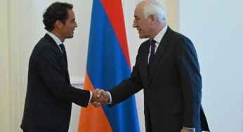 Президент Армении выразил надежду, что визит спецпредставителя генсека НАТО будет способствовать решению проблем региона