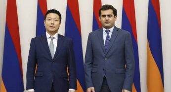 Вице-спикер НС Армении принял делегацию во главе с парламентским вице-министром иностранных дел Японии
