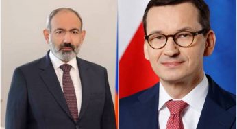 Никол Пашинян поздравил премьер-министра Польши с Национальным праздником
