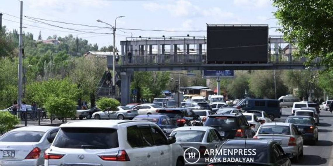 В Ереване на данный момент нет перекрытых улиц, перекрестков и транспортных узлов: Полиция Армении