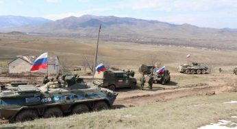 В зоне ответственности российского миротворческого контингента в Арцахе нарушений не зафиксировано: МО РФ