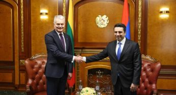 Спикер НС Армении принял делегацию во главе с президентом Литовской Республики
