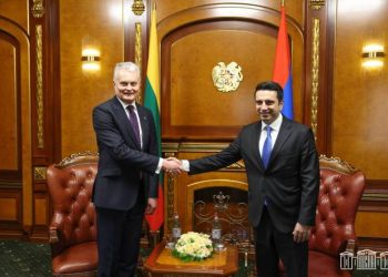 Спикер НС Армении принял делегацию во главе с президентом Литовской Республики