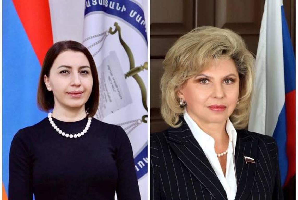 Защитник прав человека Армении провела телефонный разговор с уполномоченным по правам человека РФ