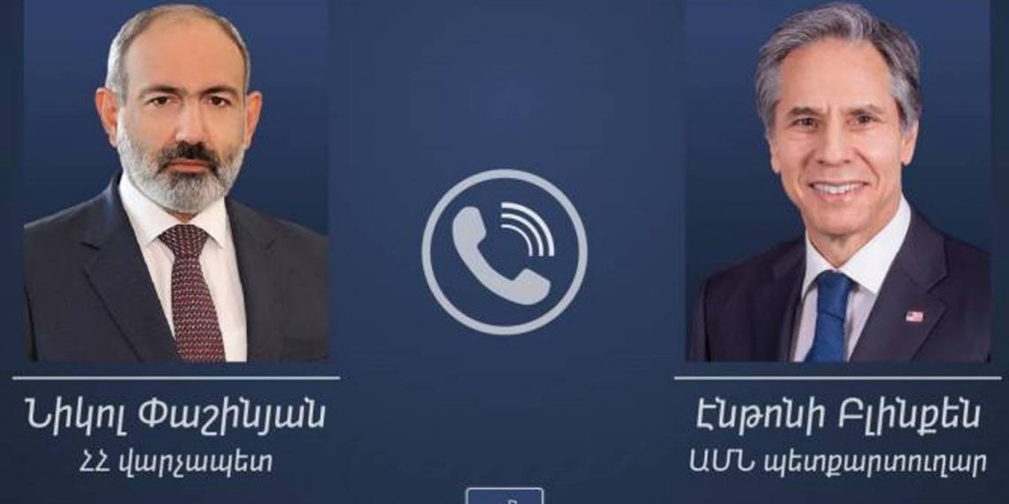 Премьер-министр Пашинян провел телефонный разговор с Энтони Блинкеном