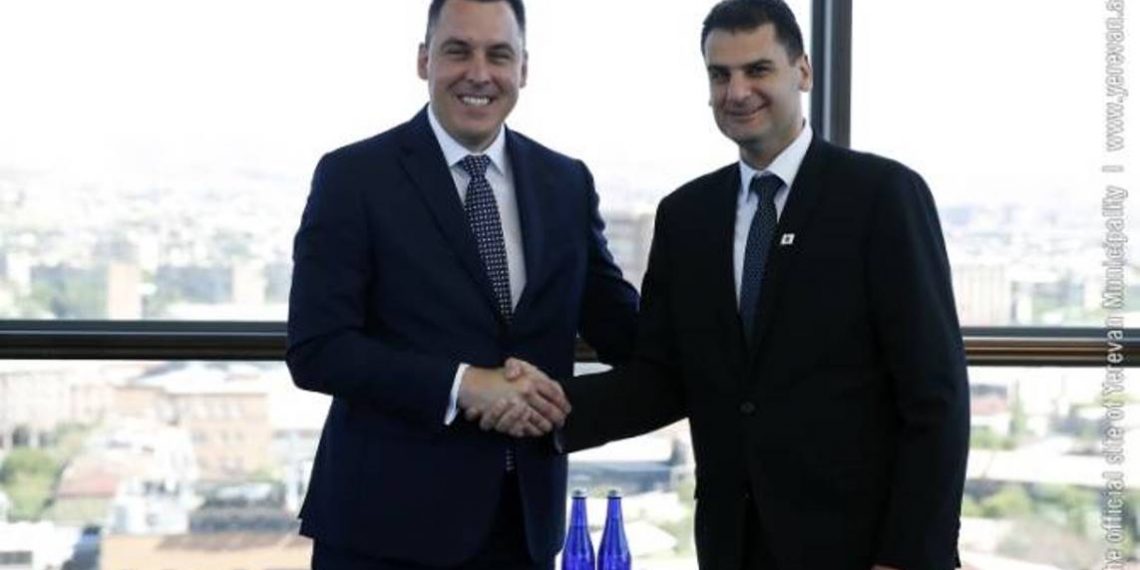 Мэр Еревана Грачья Саркисян принял мэра Подгорицы Ивана Вуковича