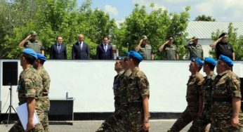 Министр обороны Армении посетил бригаду миротворческих сил