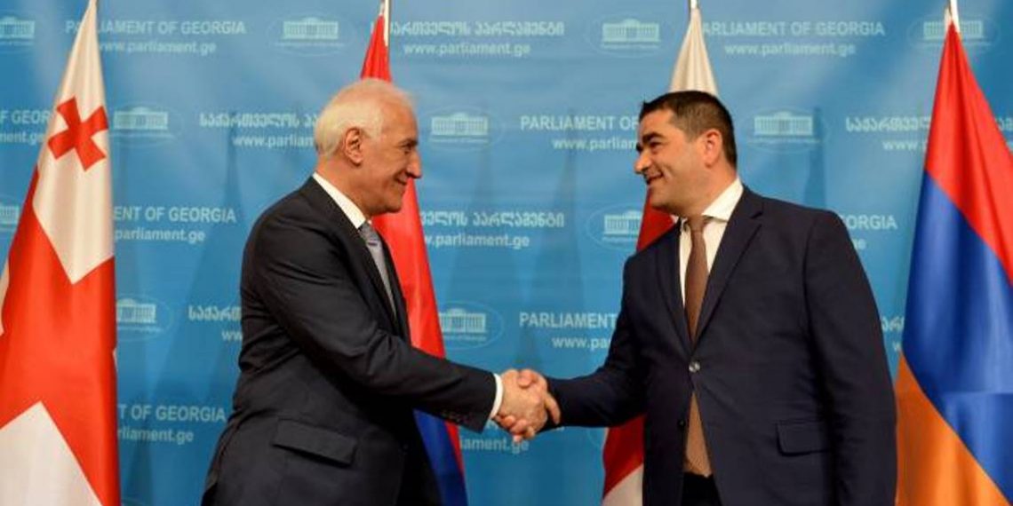 Президент Армении провел встречу со спикером парламента Грузии