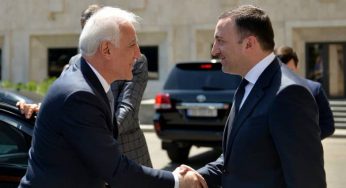 Президент Армении провел встречу с премьер-министром Грузии