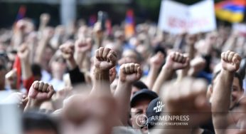 Акции протеста на улицах Еревана