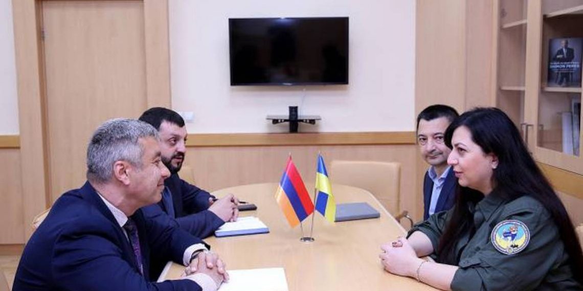 Посол Армении в Украине встретился с заместителем министра внутренних дел Украины Мери Акопян