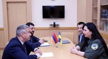 Посол Армении в Украине встретился с заместителем министра внутренних дел Украины Мери Акопян