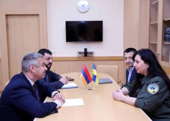 Посол Армении в Украине встретился с заместителем министра внутренних дел Украины Мери Акопян