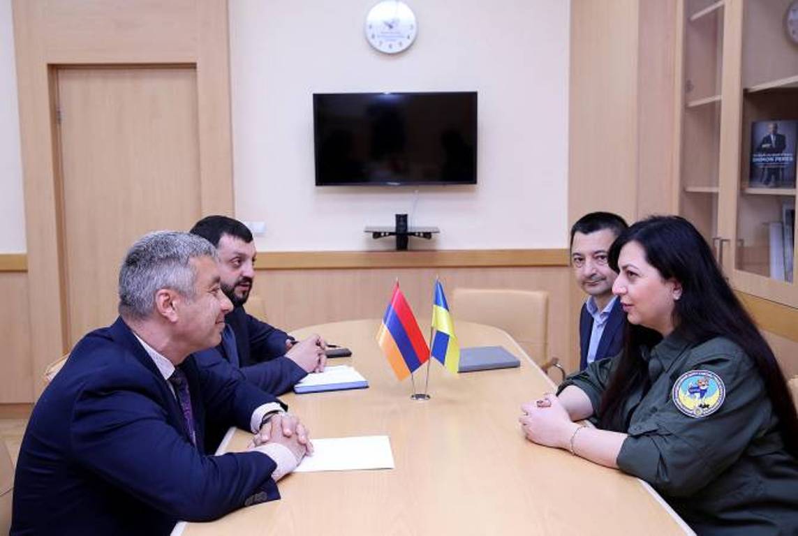 Посол Армении в Украине встретился с заместителем министра внутренних дел Украины Мери Акопян
