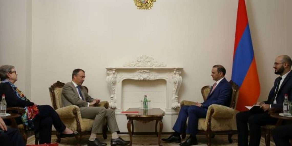 Армен Григорян принял специального представителя ЕС по вопросам Южного Кавказа и кризиса в Грузии