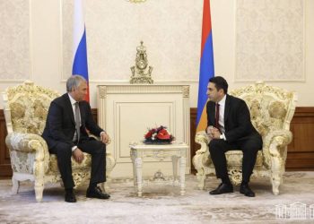 Ален Симонян пригласил председателя Государственной Думы РФ Вячеслава Володина с официальным визитом в Армению