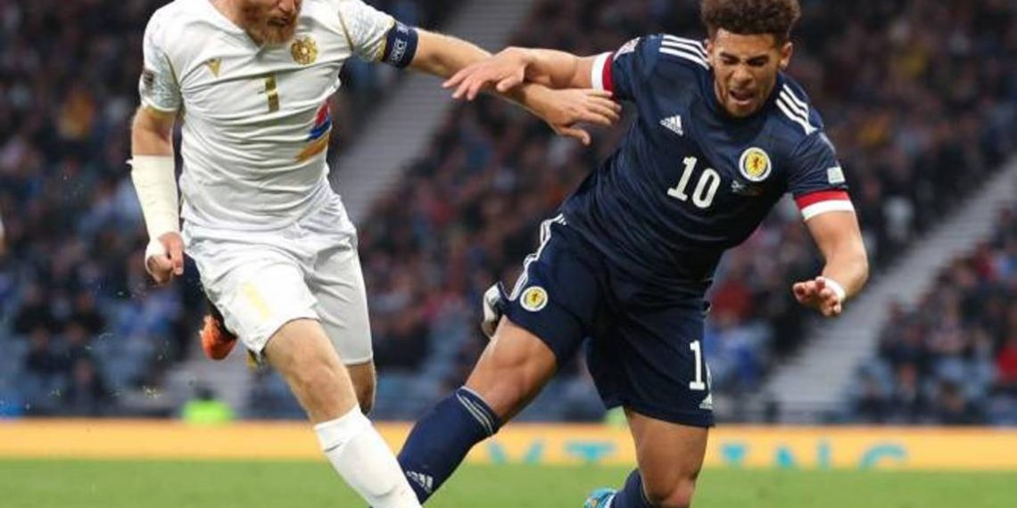 Сборная Армении по футболу проиграла сборной Шотландии