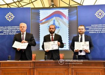 Состоялась церемония погашения почтовой марки, посвященной председательству Армении в ОДКБ