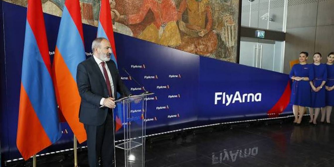 Премьер-министр Пашинян присутствовал на церемонии запуска национального авиаперевозчика Fly Arna