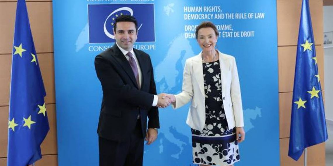 Председатель НС Армении встретился с Генеральным секретарем СЕ М. Пейчинович-Бурич