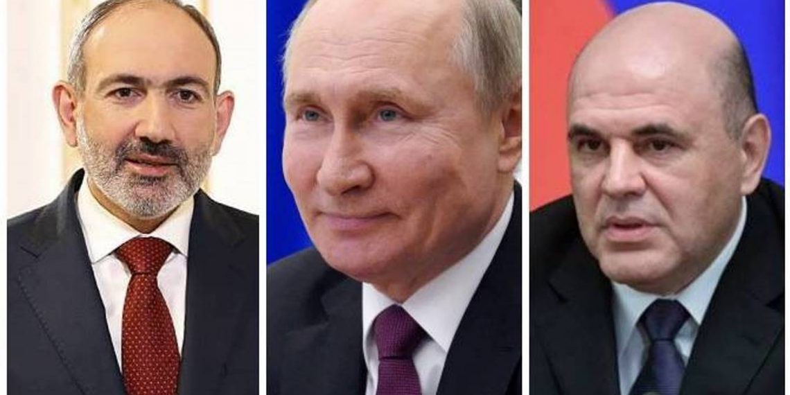 Никол Пашинян направил поздравительные послания президенту и председателю правительства РФ по случаю Дня России