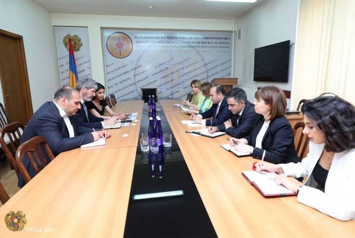 Министр труда и социальных вопросов Армении принял временного поверенного в делах Швейцарии в Армении Вернера Тута