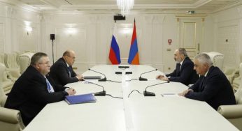 Пашинян и Мишустин обсудили вопросы региональной коммуникации