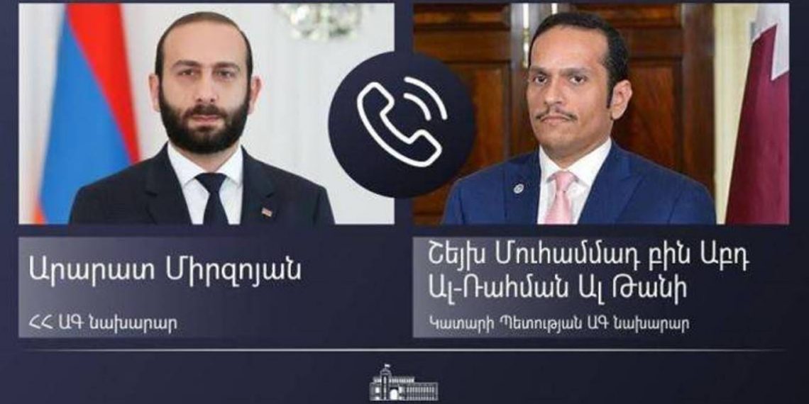 Главы МИД Армении и Катара обменялись мнениями по вопросам региональной безопасности и стабильности