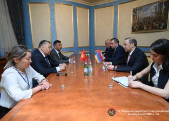 Армен Григорян встретился с секретарем Совета безопасности Кыргызстана