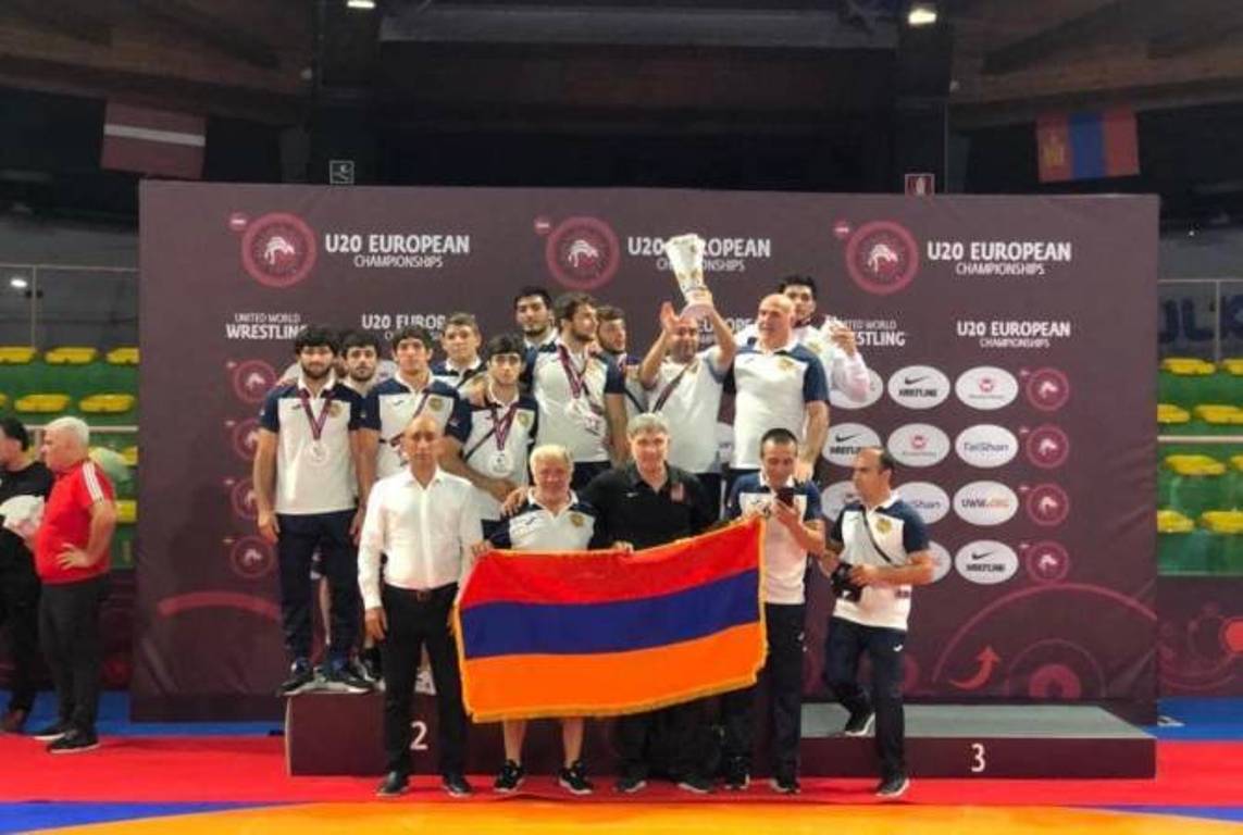 Борец Лева Геворкян — победитель молодежного чемпионата Европы: Армения на втором месте в общекомандном зачете