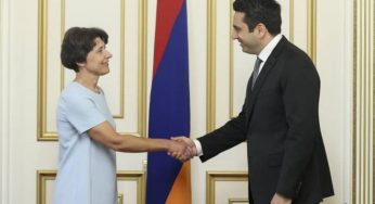 Спикер НС Армении на встрече с Риной Калюранд назвал «чрезвычайно тревожным» визит спикера парламента Эстонии в Шуши