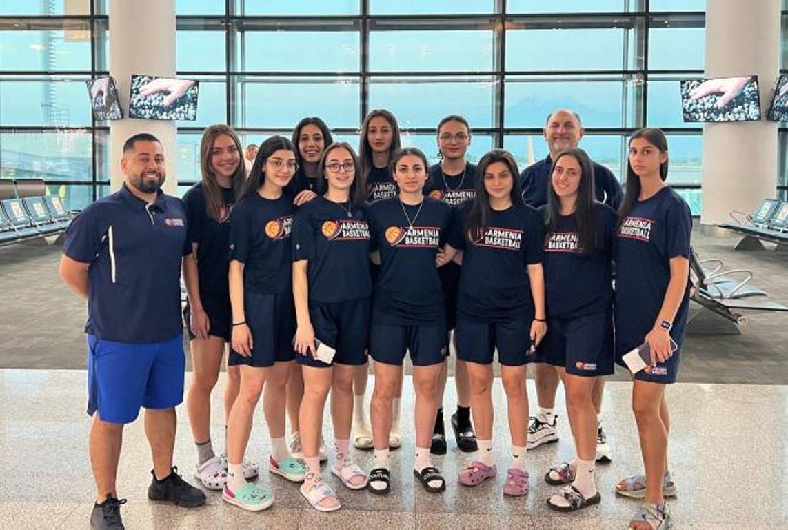 Женская сборная Армении по баскетболу М20 отправилась в Скопье