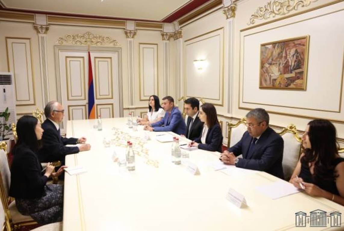 Ален Симонян и посол Японии в Армении обсудили вопросы, связанные с важностью регионального мира и безопасности