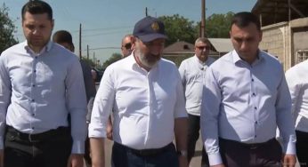 Пашинян ознакомился в общине Овтамеч с работами по благоустройству — в рамках субвенций