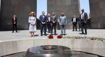 Делегация во главе с председателем Генассамблеи ООН посетила Мемориал жертв Геноцида армян