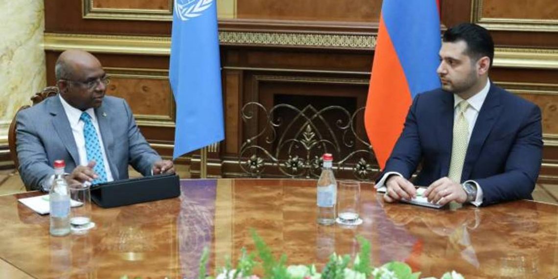 Вице-премьер Матевосян принял председателя Генеральной ассамблеи ООН Абдуллу Шахида