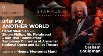 Брайан Мэй приезжает в Армению в рамках фестиваля STARMUS VI