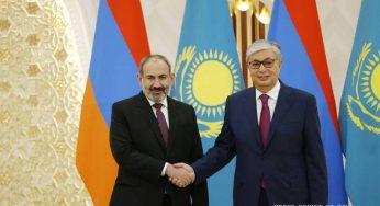 Президент Казахстана поздравил Премьер-министра Армении по случаю 30-летия установления дипломатических отношений