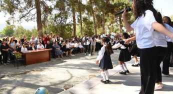 Президент Арцаха присутствовал на празднике Первого звонка в армяно-итальянском образовательном комплексе Степанакерта
